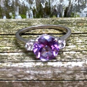 Light Purple 925 Sterling Silver Ring